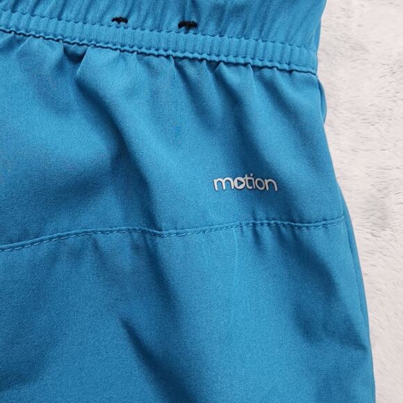 Motion Shorts Mens M Blue Stretch Guide Pro Ripstop Zip Pockets Lightweight - Picture 3 of 12